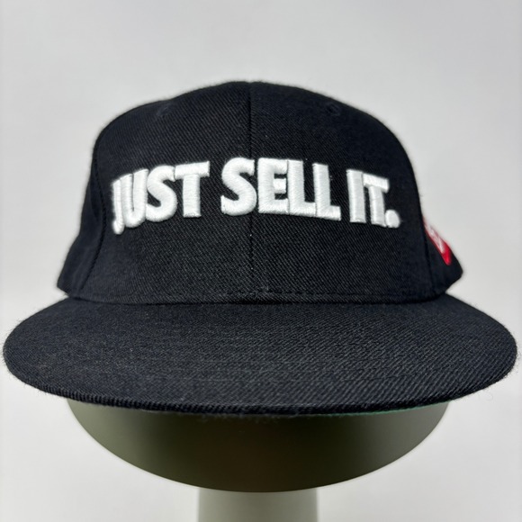 RIF LA Other - Rare RIF LA Just Sell‎ It Snapback Hat Black Embroidered Cap Retro Streetwear OS